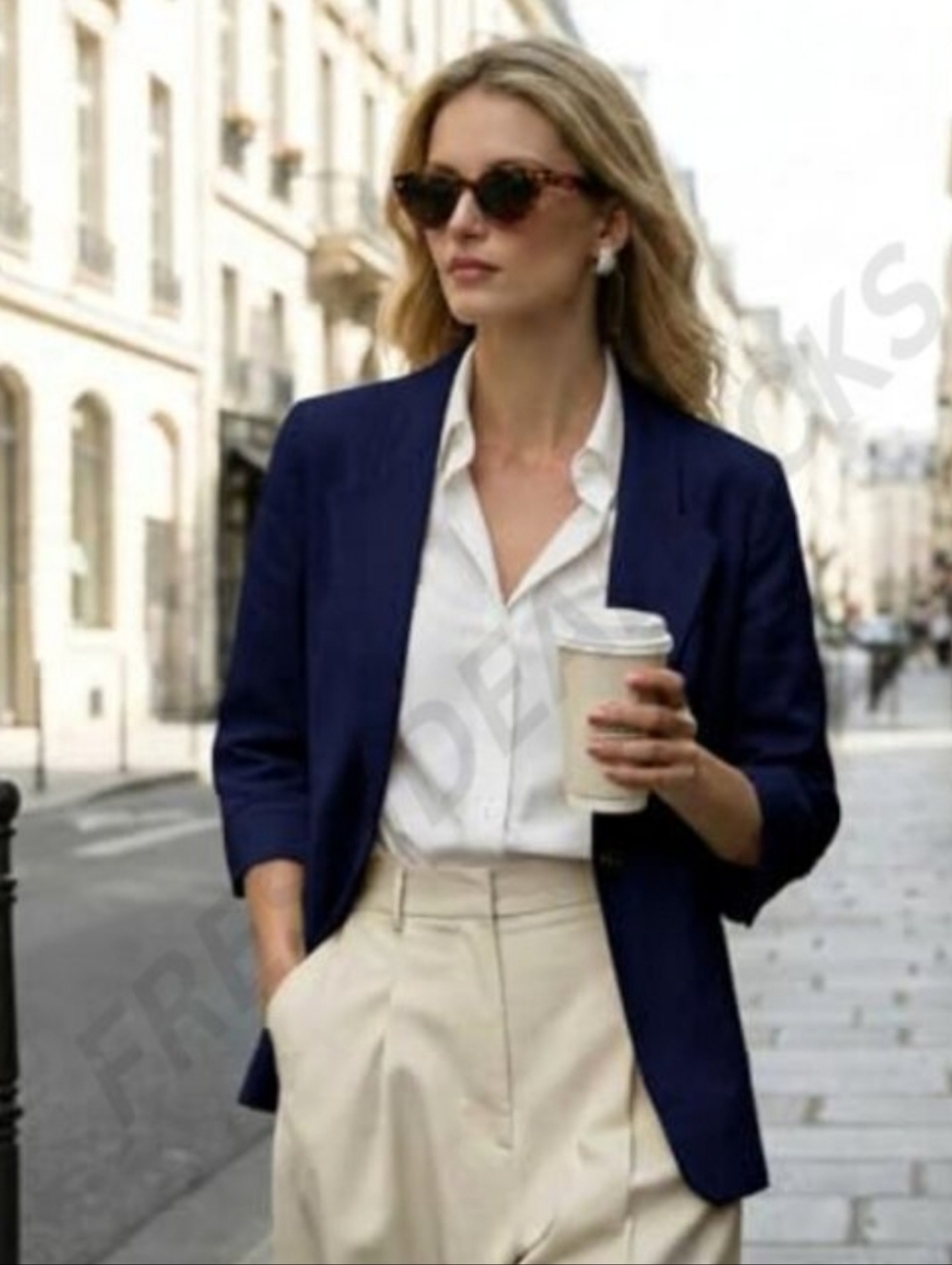 Neiman Marcus Navy Lightweight 100% Linen Blazer Sz-S